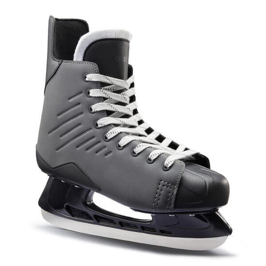 Patines sobre hielo look hockey 100 adulto