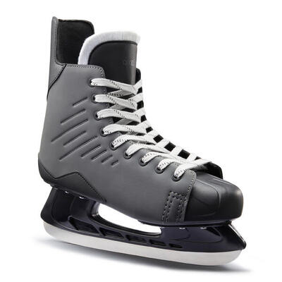 Patines sobre hielo look hockey 100 adulto