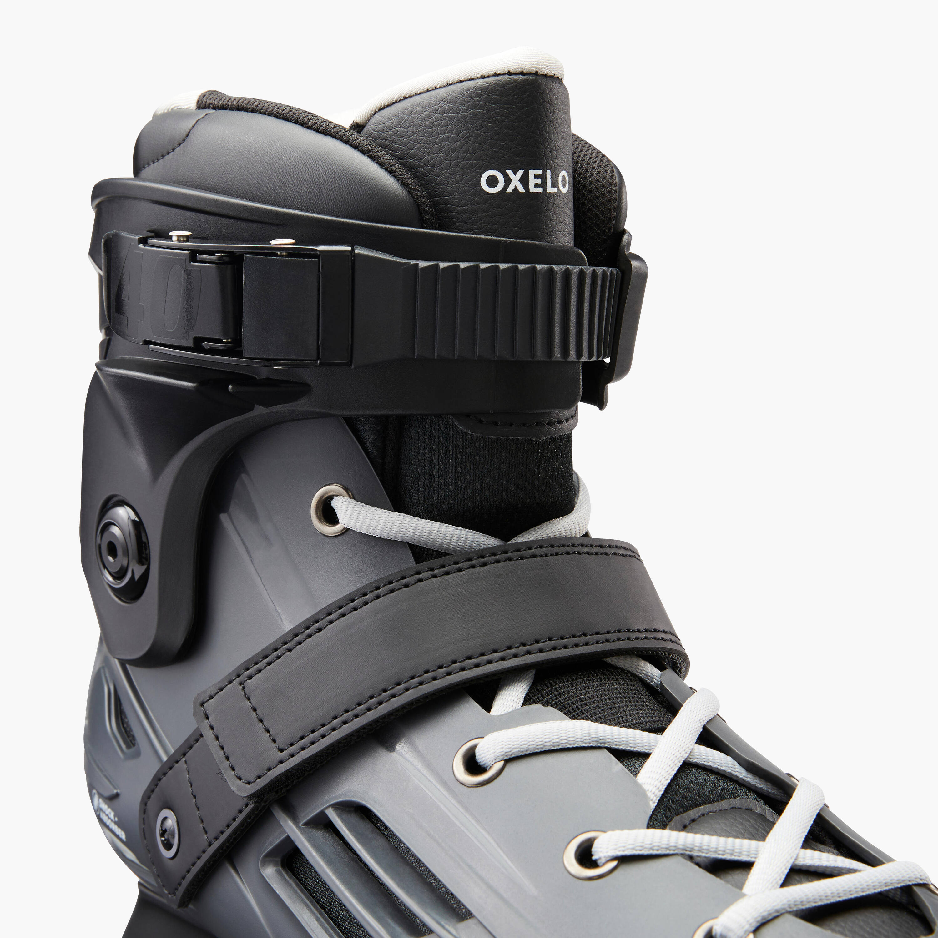 Adult Inline Skates MF140 Hard Shell - Grey -  3