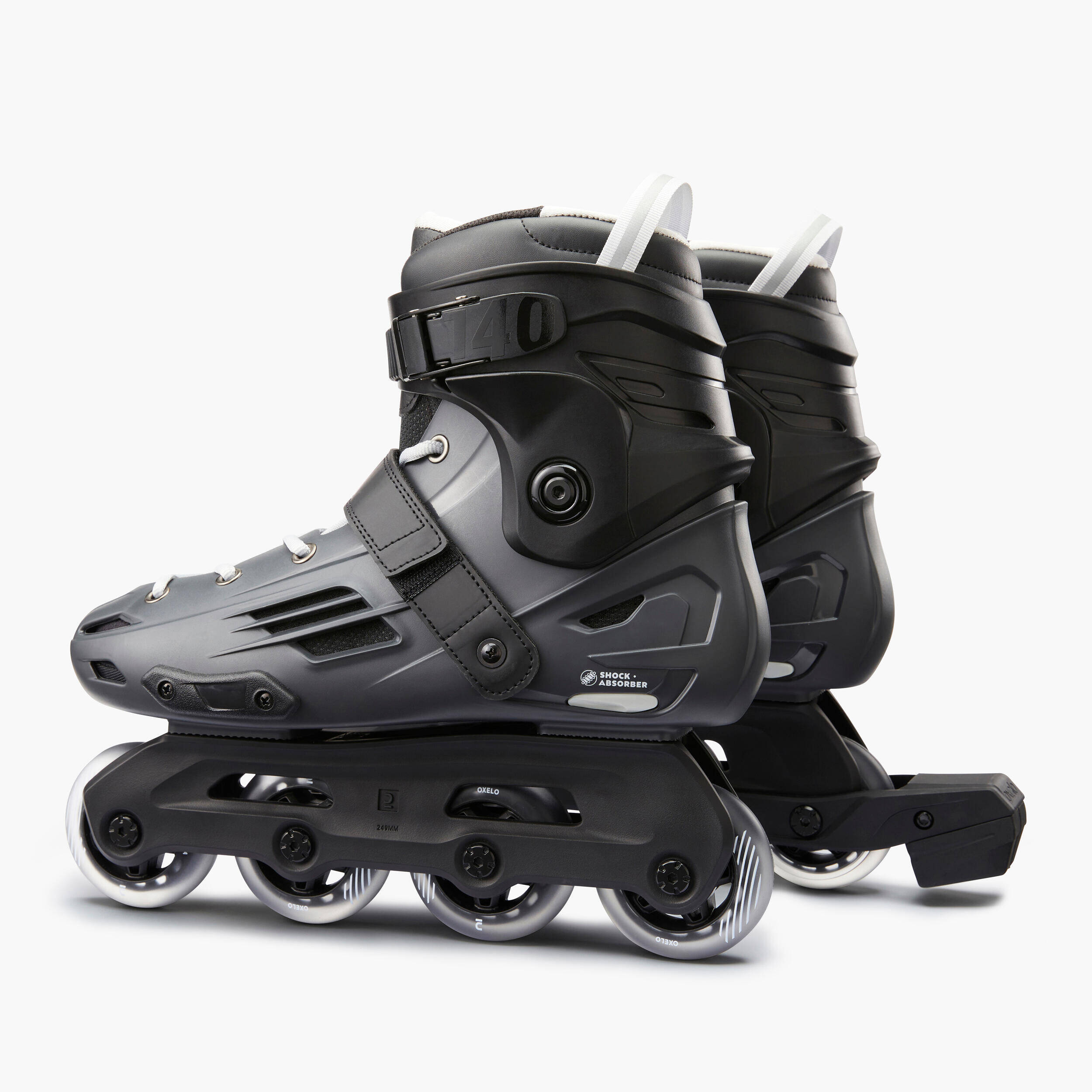 Adult Inline Skates MF140 Hard Shell - Grey -  5