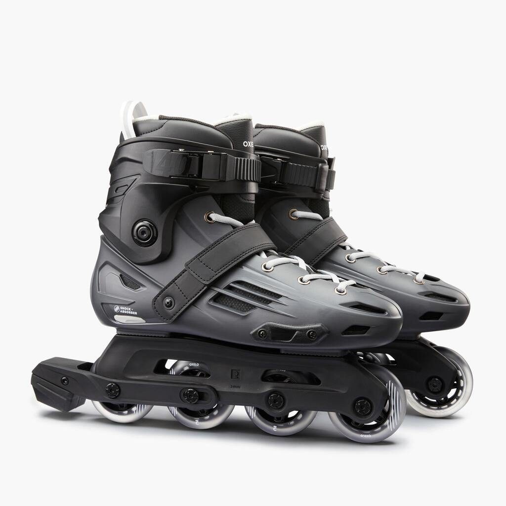 Adult Inline Skates MF140 Hard Shell - Grey