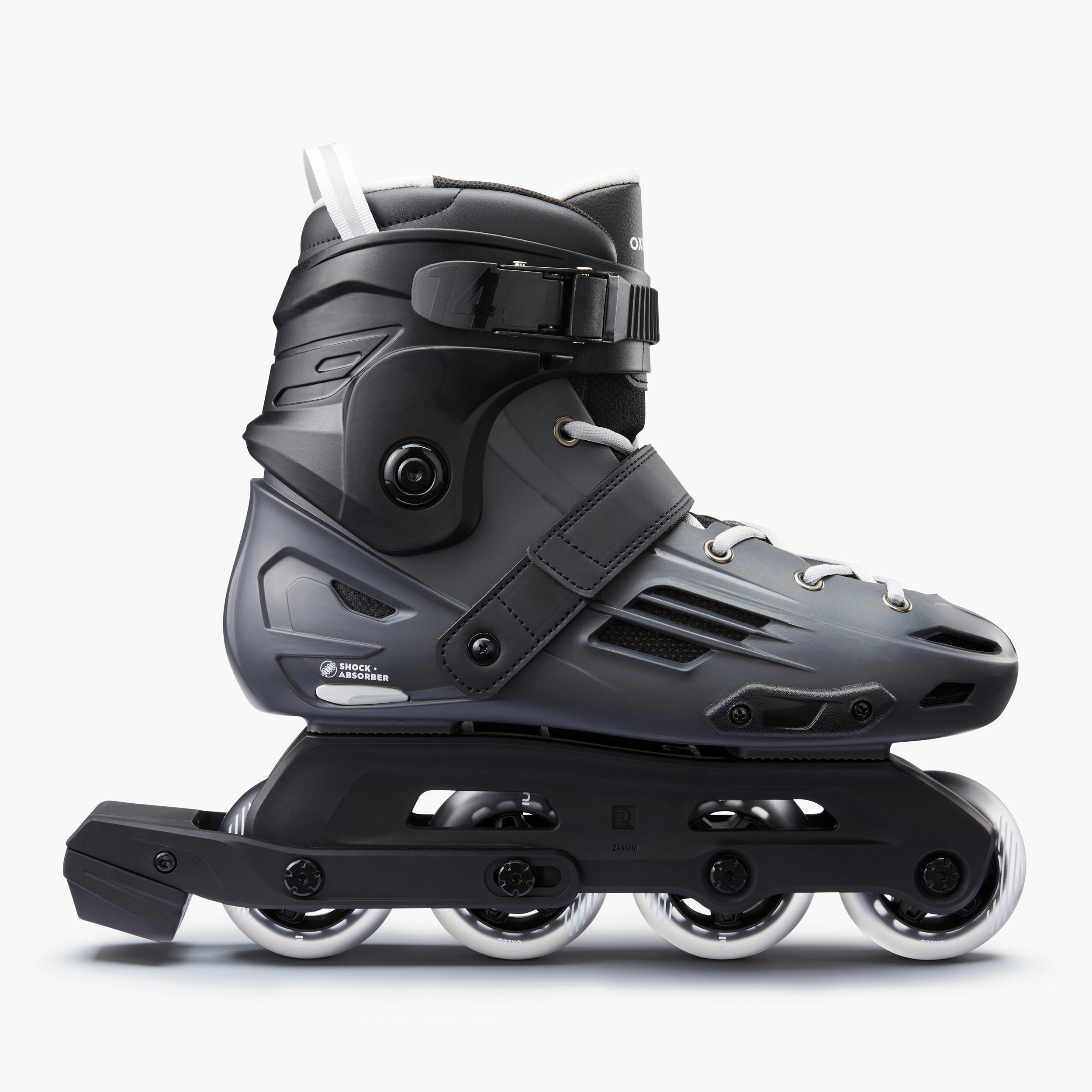 Oxelo Inline Skates Inliner Damen/Herren - MF140 Hartschale grau