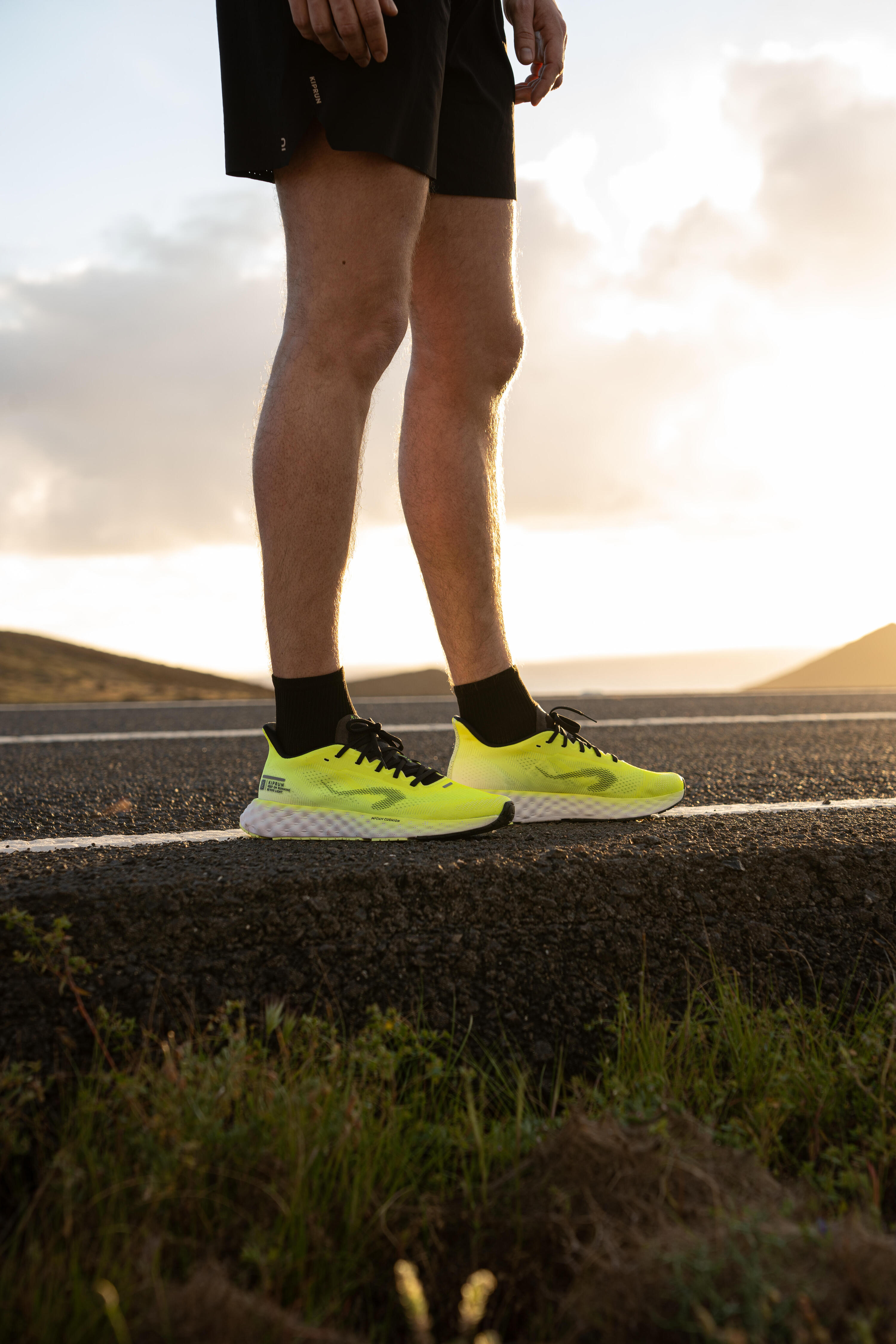 Zapatillas running Hombre - KIPRUN KS900 Light amarillo 24/27