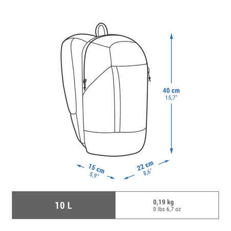 Σακίδιο πλάτης για πεζοπορία 10L - Arpenaz NH100