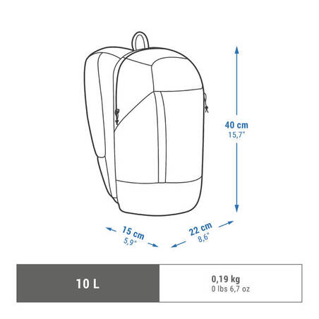 Hiking 10L Backpack - Arpenaz NH100