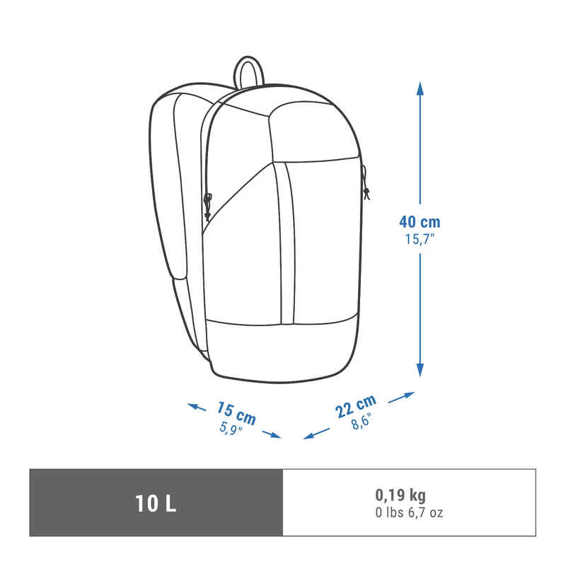 Mochila de montaña y senderismo 10L Quechua NH100