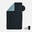 Serviette De Bain Microfibre A Rayures Noir/ Gris Taille XL 110 x 175 cm