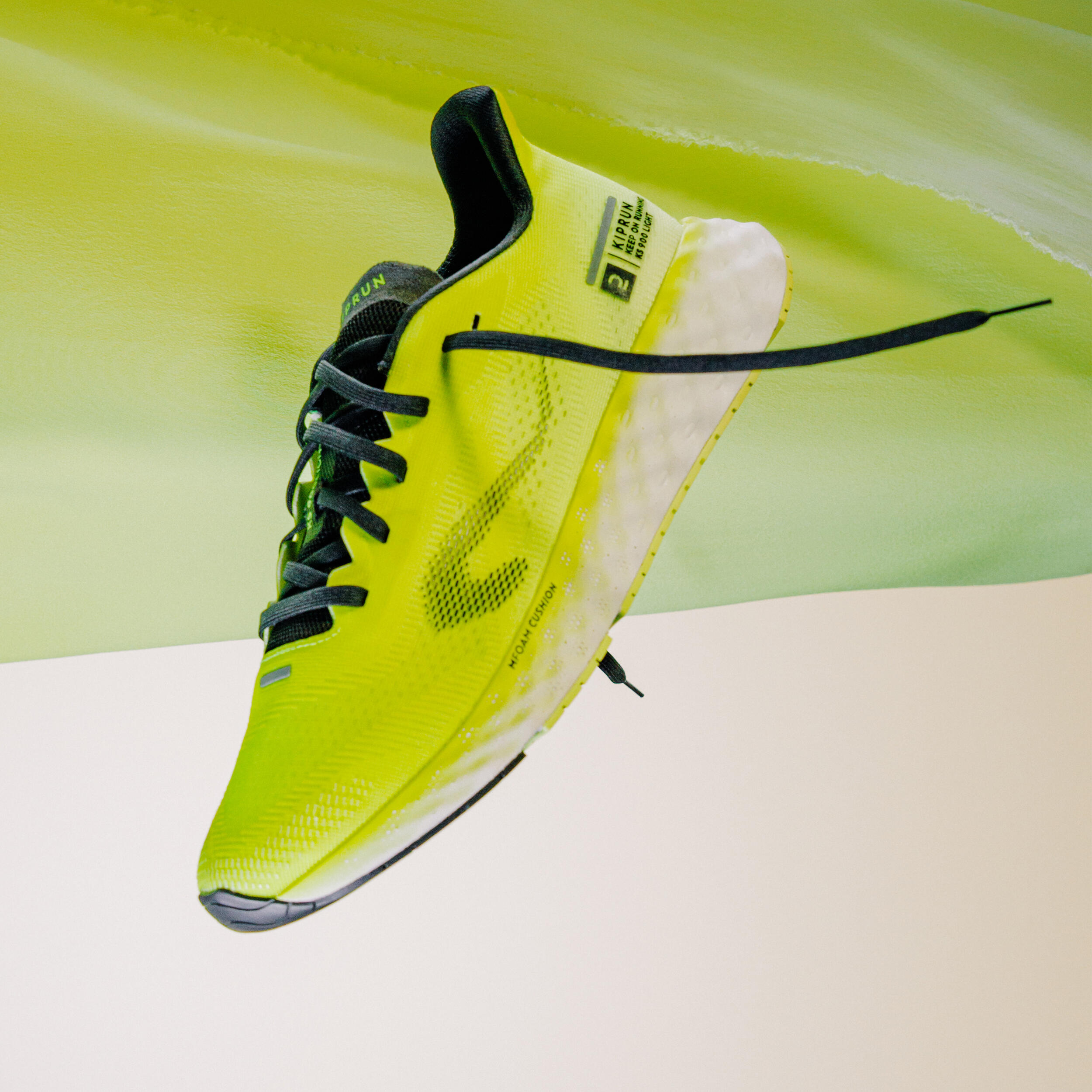 Zapatillas running Hombre - KIPRUN KS900 Light amarillo 11/27