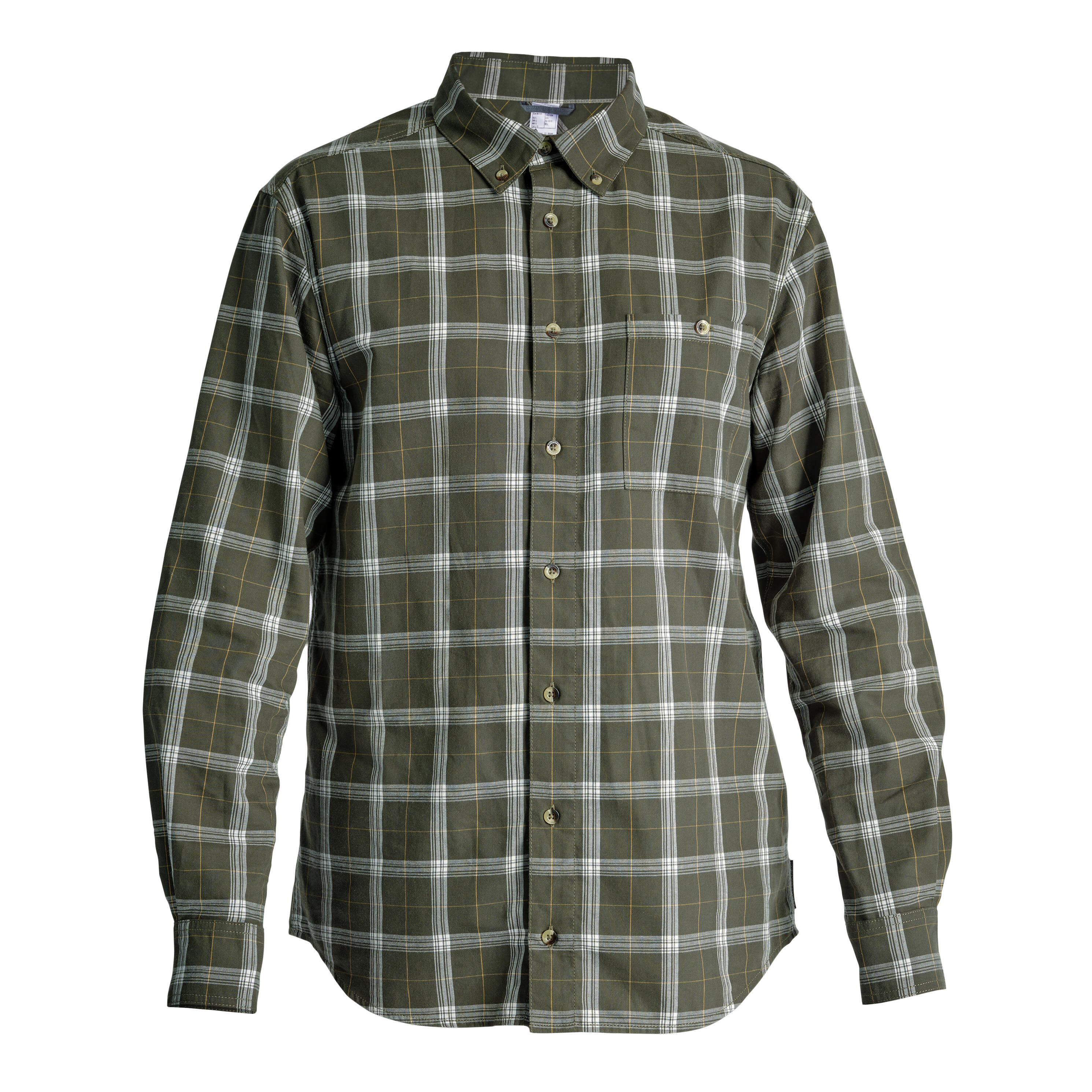 Chemise à carreaux – 100 vert - SOLOGNAC