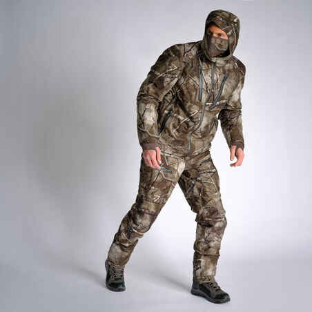 Hunting silent waterproof warm jacket Treemetic 900 Camouflage