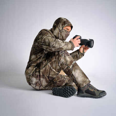 Hunting silent waterproof warm jacket Treemetic 900 Camouflage