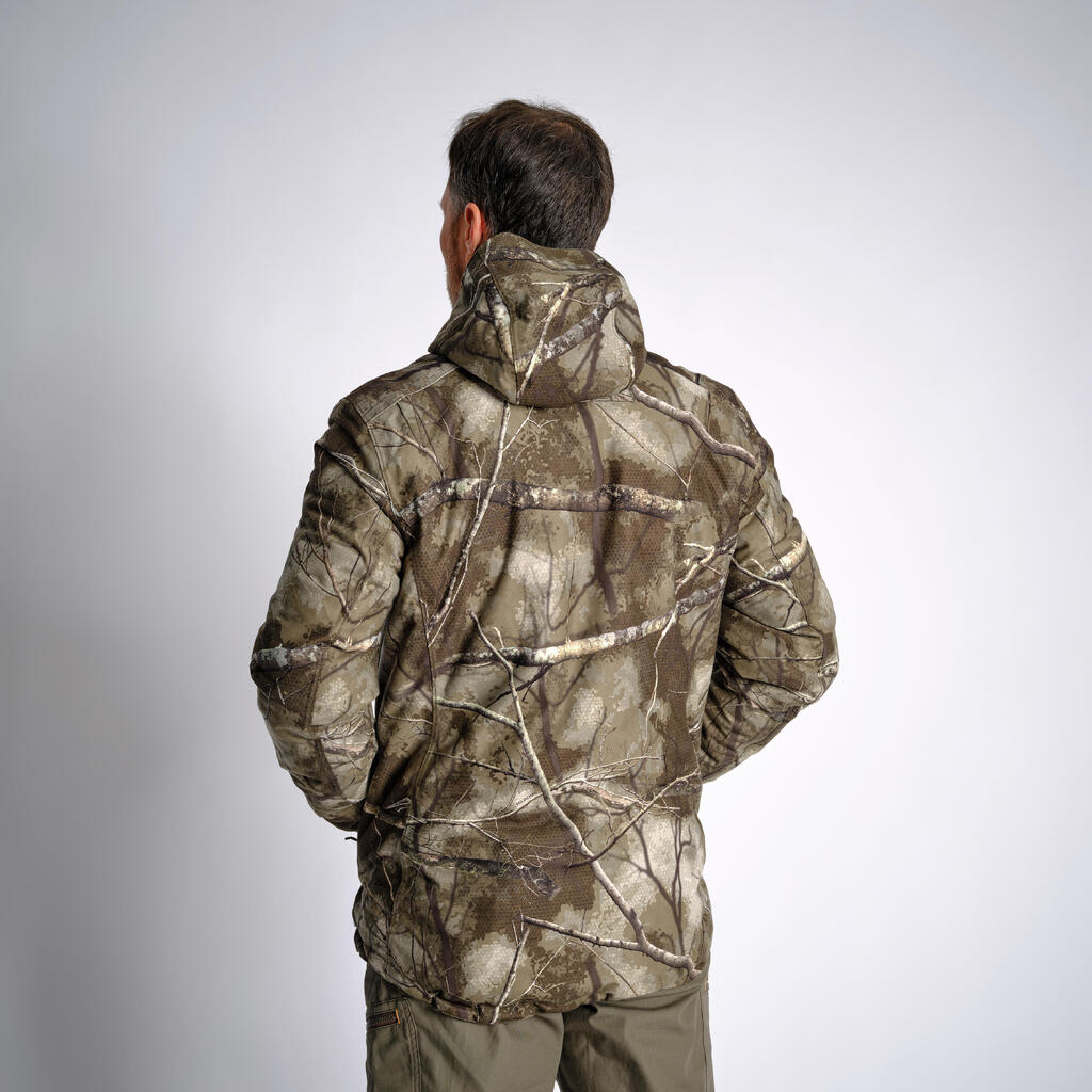 Hunting silent waterproof warm jacket Treemetic 900 Camouflage