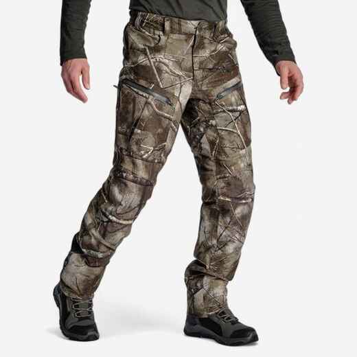 
      Hunting Trousers Warm Waterproof Silent Camouflage Treemetic 900
  