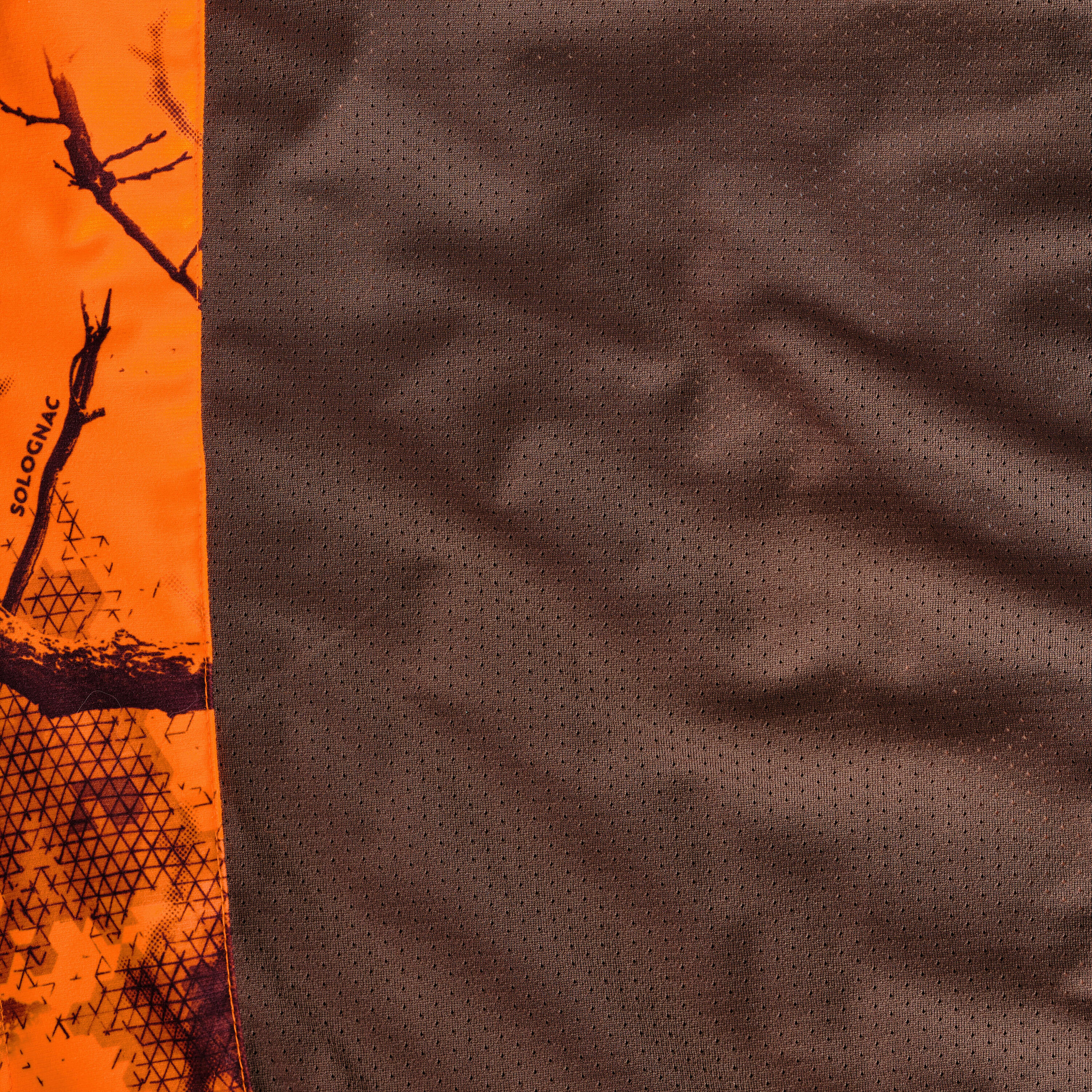 SILENT WATERPROOF HUNTING JACKET 500 - NEON LIGHT TREEMETIC 9/9