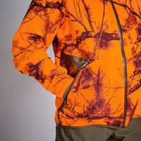 Neon kamuflažna tiha i vodootporna jakna za lov TREEMETIC 500