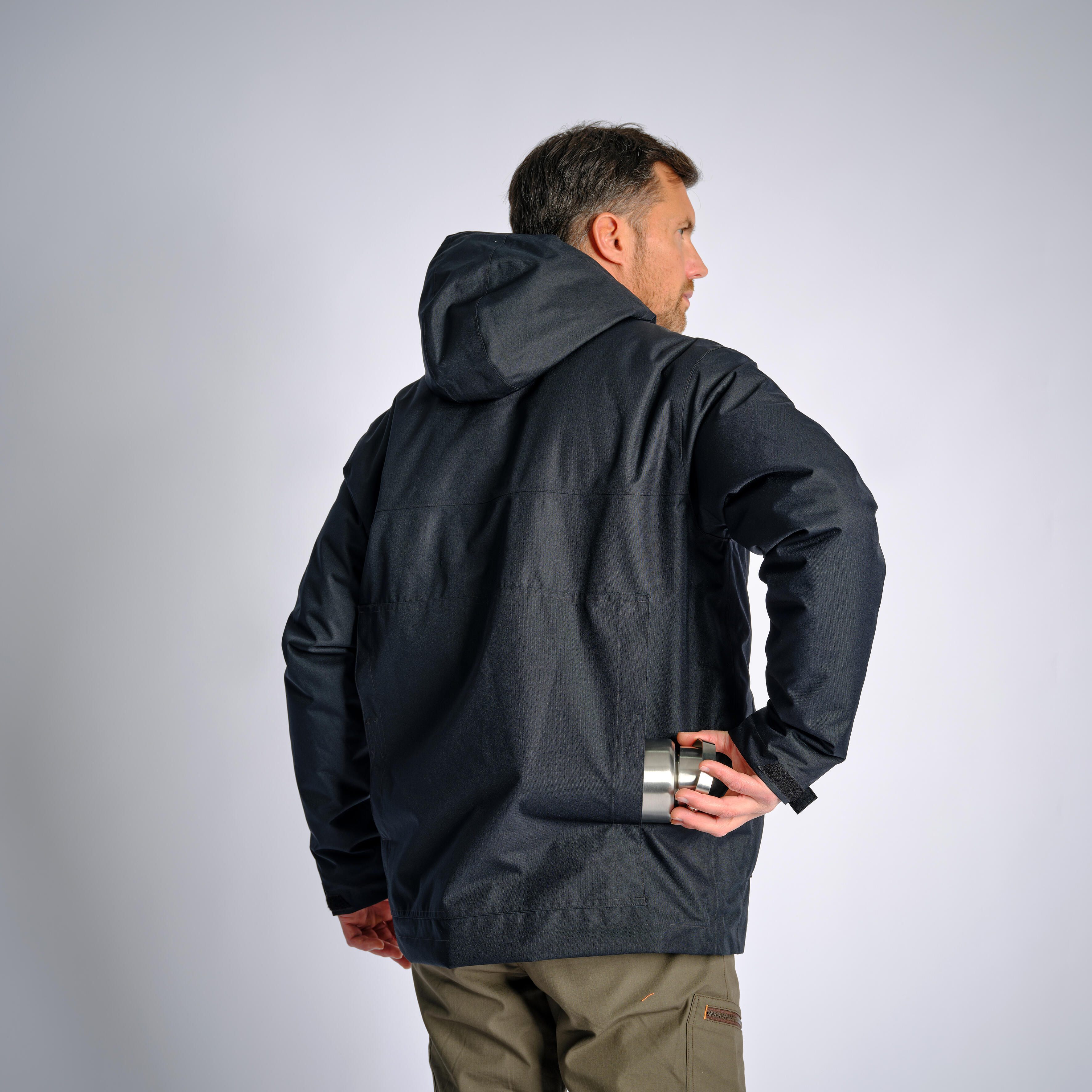 Warm waterproof jacket 100 black