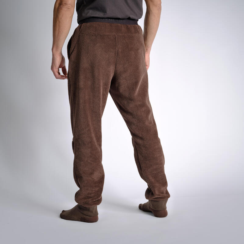 Fleece-Unterziehhose 500 braun