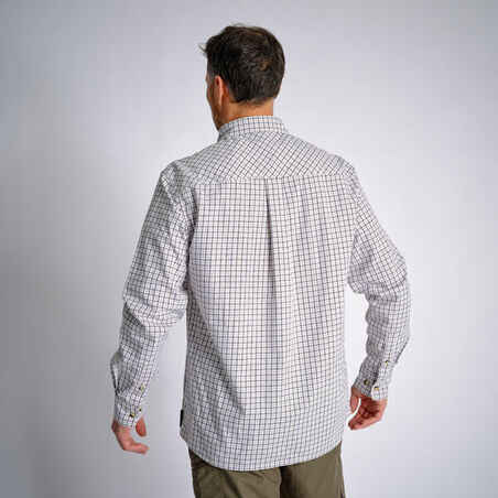 WHITE CHECKED SHIRT 100