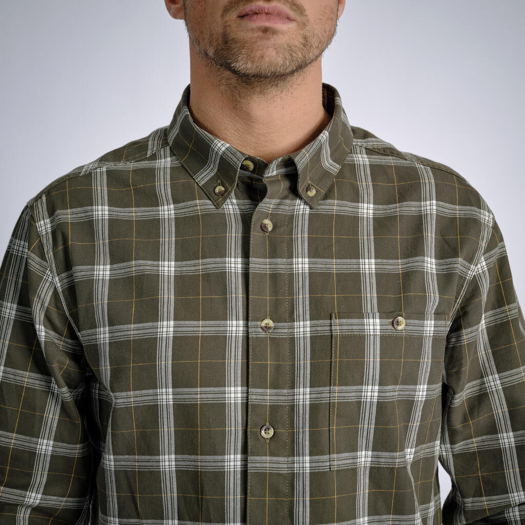 CHEMISE 100 A CARREAUX VERTE