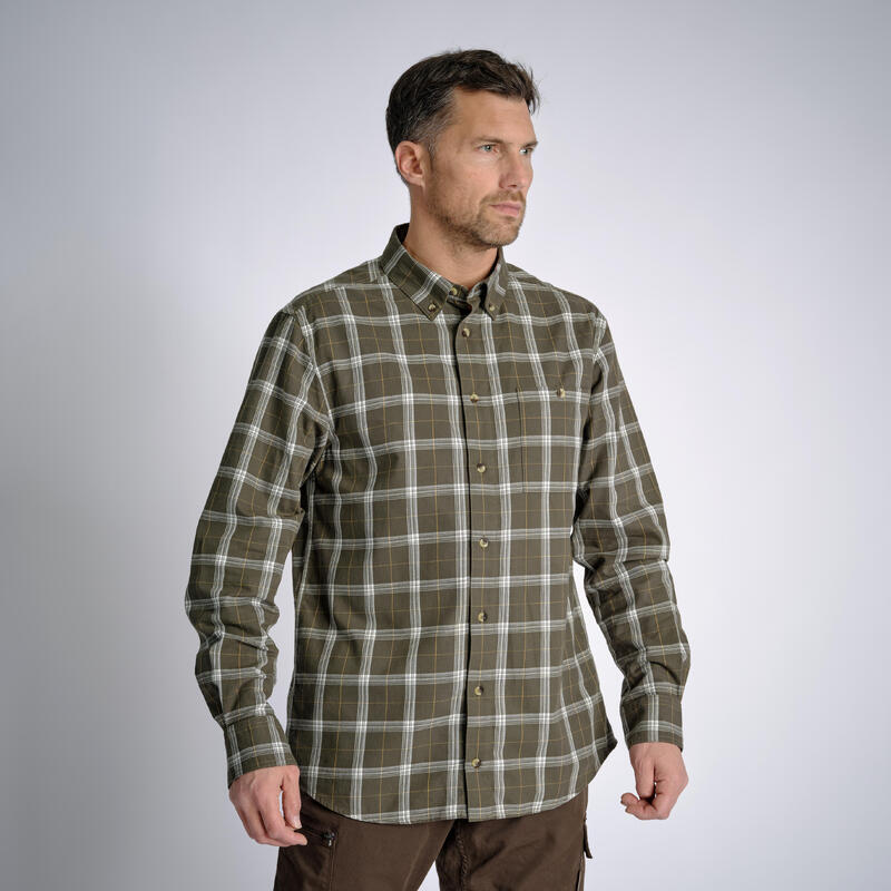 CHEMISE 100 A CARREAUX VERTE