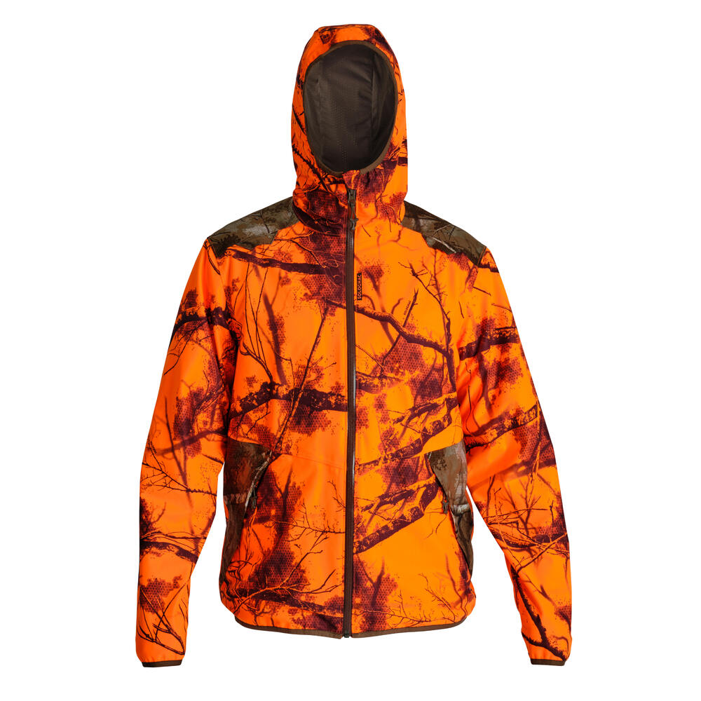 Jacke BGP 500 WASSERDICHT SOLOGNAC TREEMETIC ORANGE 