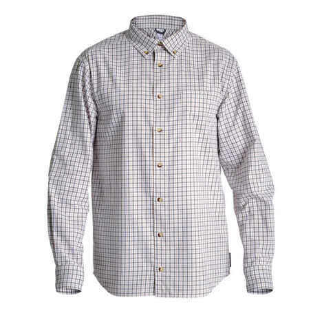 WHITE CHECKED SHIRT 100