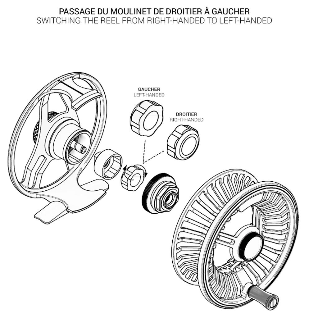 Fly fishing reel HRK - R #3/4/5