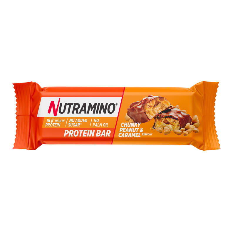 Barre protéinée - Nutramino Caramel et cacahuètes 55g