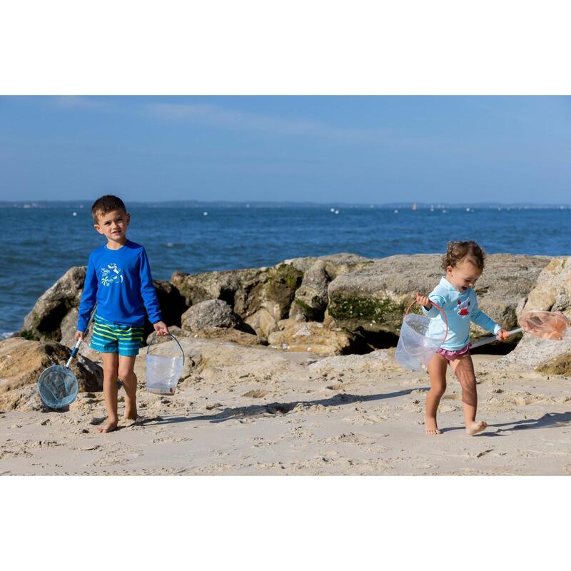 Entdeckerset für Kinder Eimer und Kescher Blue Ocean 