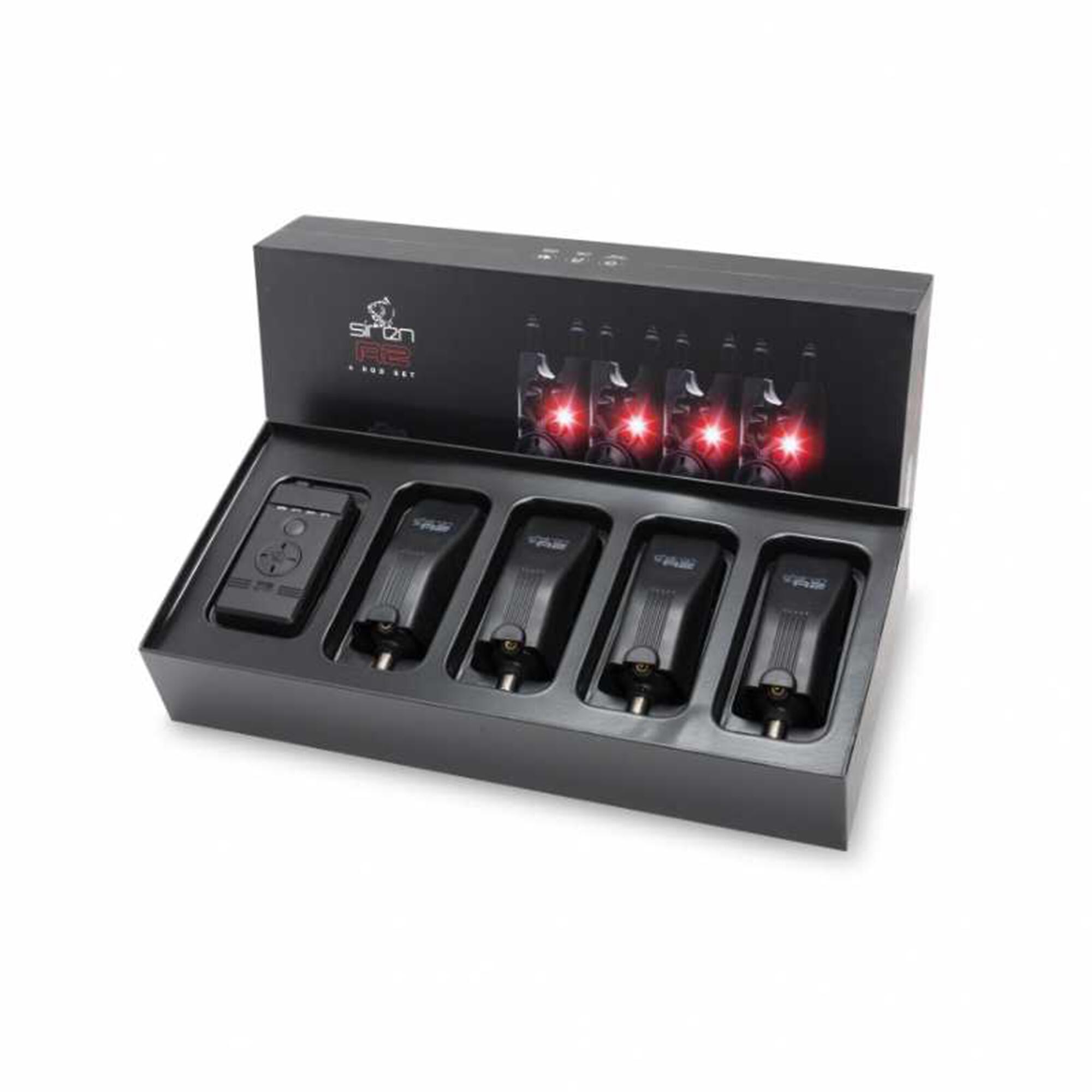 4 PACK BITE ALARMS NASH SIREN R2 + CONTROL UNIT 1/10