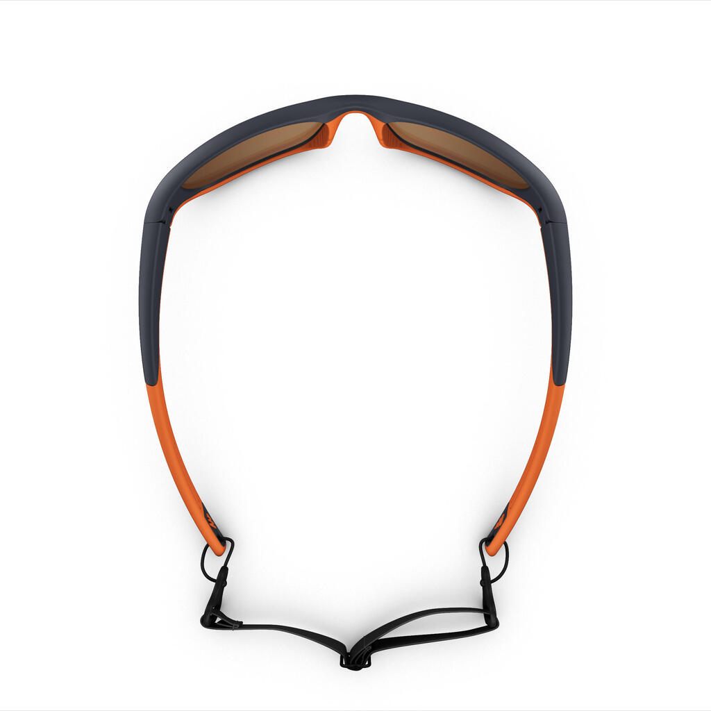 Sonnenbrille Wandern MH T550 polarisierend Kategorie 4 für Kinder ab 10J. orange