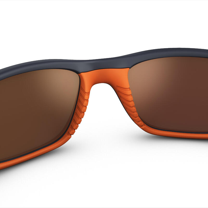 Sonnenbrille Wandern MH T550 polarisierend Kategorie 4 für Kinder ab 10J. orange