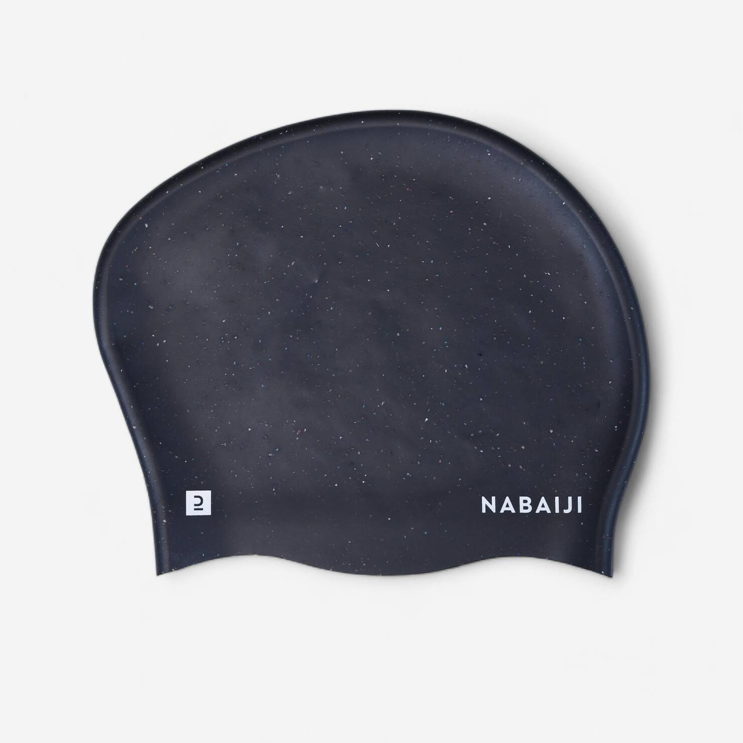 Adult Swimming Cap 56-60 Cm Long Hair 500 Flexible & Lightweight Black