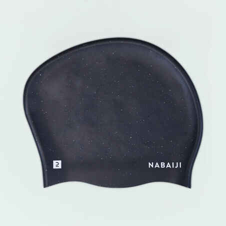 Gorro de natación de silicón para pelo largo unitalla negro