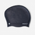 Bonnet de Bain en Silicone - Taille Unique - Cheveux Longs - Noir