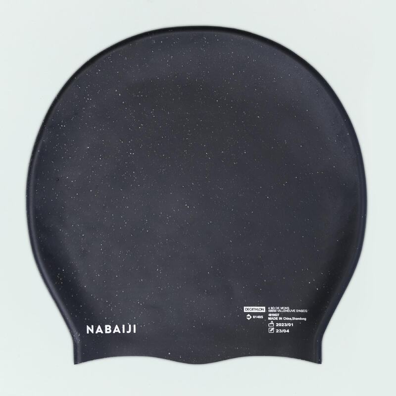 Gorro natación silicona extravolumen negro