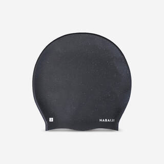 Silicone Swim Cap for Kids & Adults One Size (50-64 cm) - Black