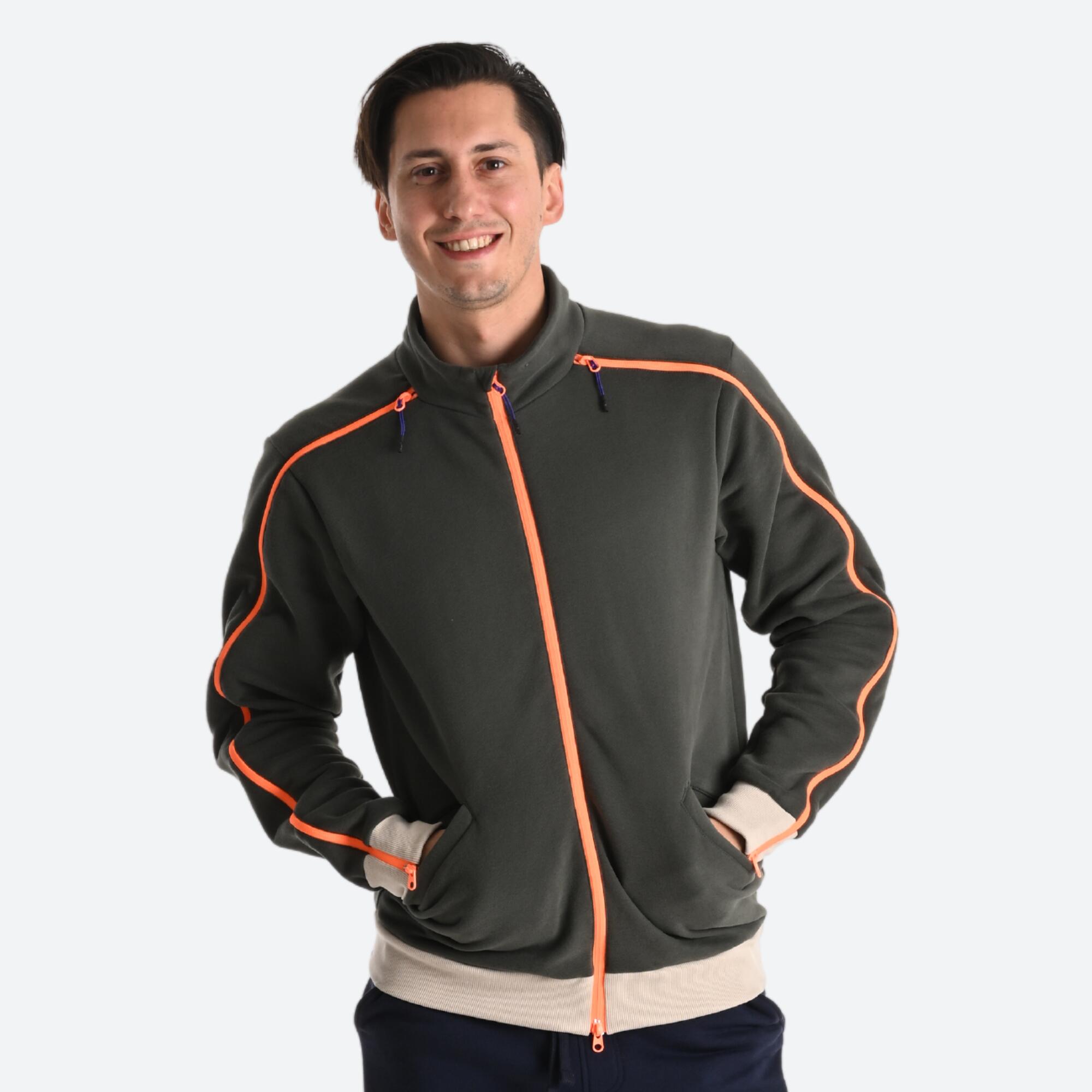 Sweat zippé online capuche homme decathlon