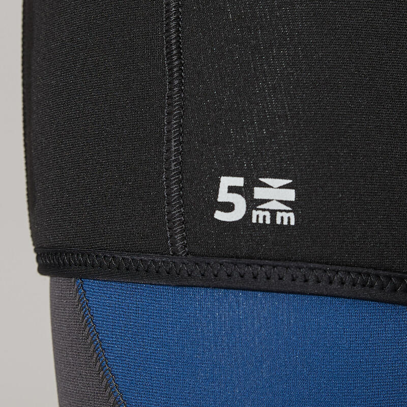 Neoprene SCD Scuba Diving Shorty Oversuit 5.5 mm black SUBEA Decathlon