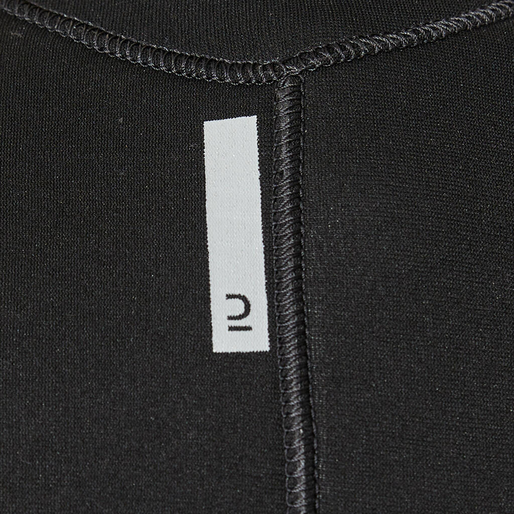 Neoprēna īsais niršanas virstērps niršanai ar akvalangu “SCD”, 5,5 mm, melns