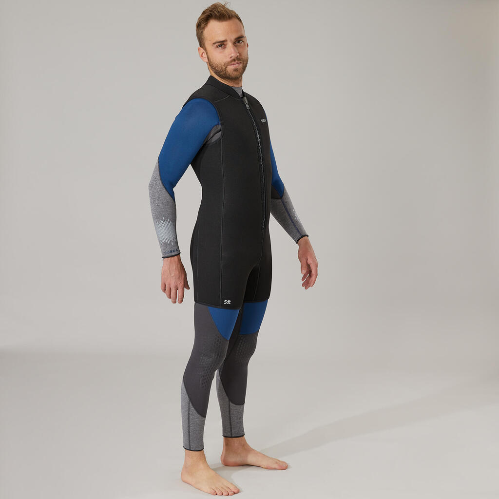 Neoprene SCD Scuba Diving Shorty Oversuit 5.5 mm black