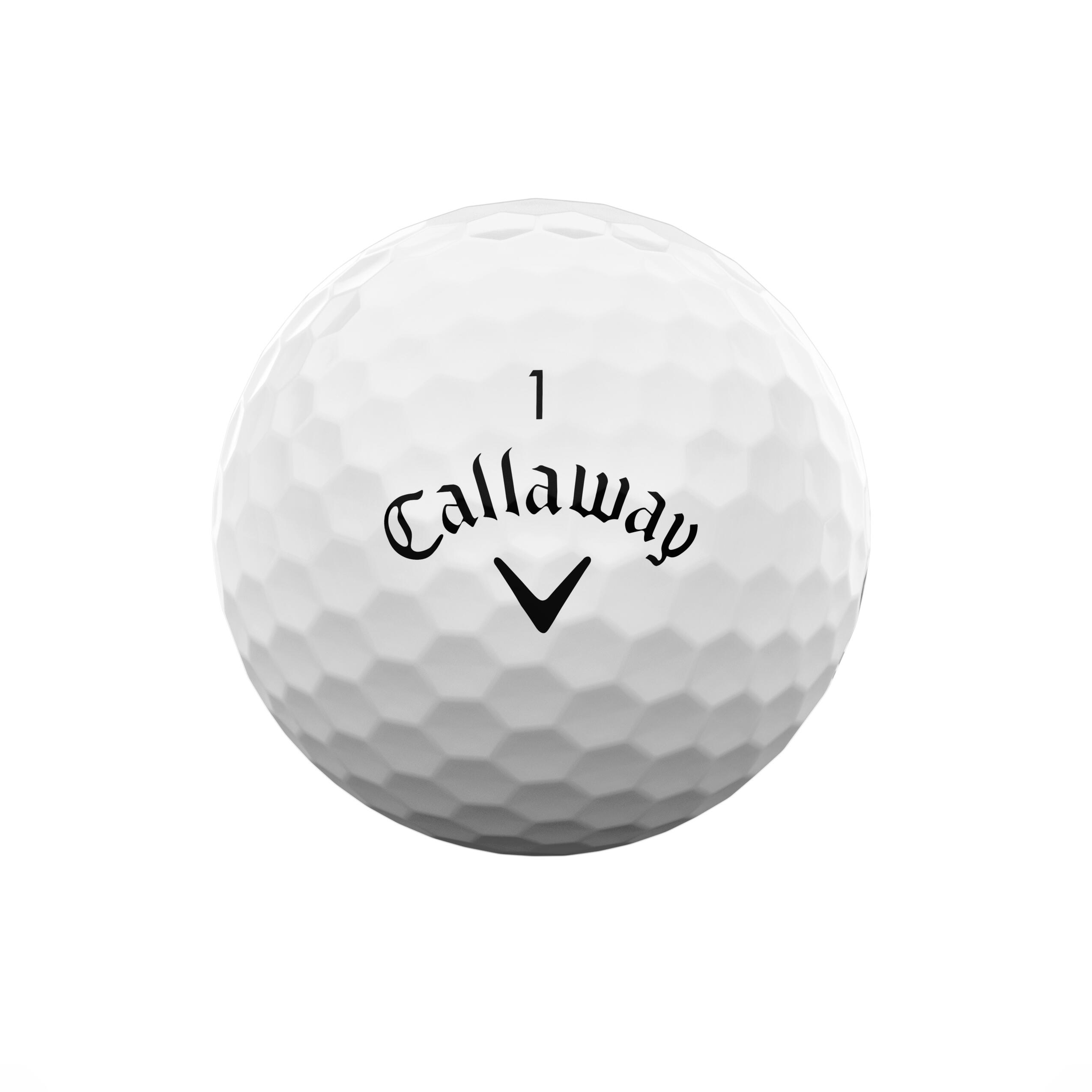 GOLF BALLS X12 - CALLAWAY SUPERSOFT WHITE 2/4