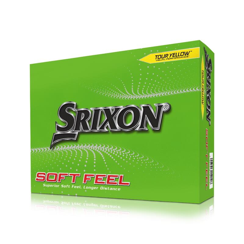 Bola de Golf Srixon Soft Feel Amarelo (Conjunto de 12)