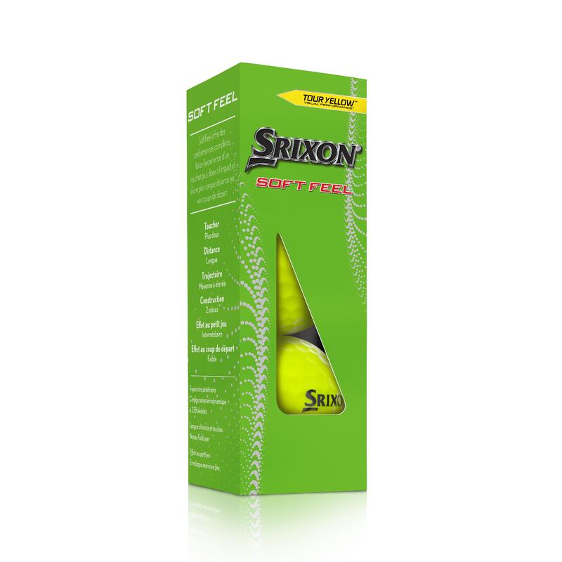 BOLA GOLF X12 - SRIXON SOFT FEEL AMARILLO