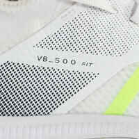 Men's Volleyball Shoes for Regular Use Fit 500 - White/Yellow