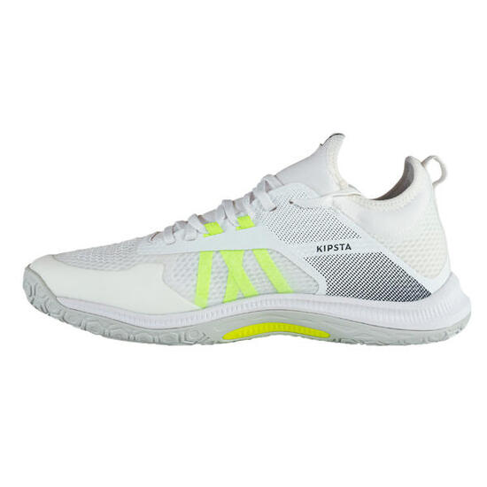 Zapatillas Voleibol de Hombre Allsix FIT 500 Blancas Amarillas