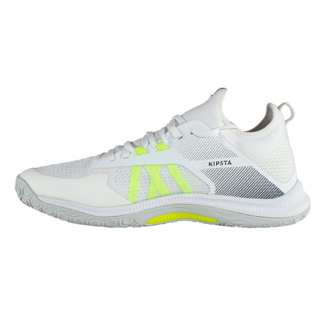 Damen/Herren Volleyballschuhe - FIT 500 weiß/gelb