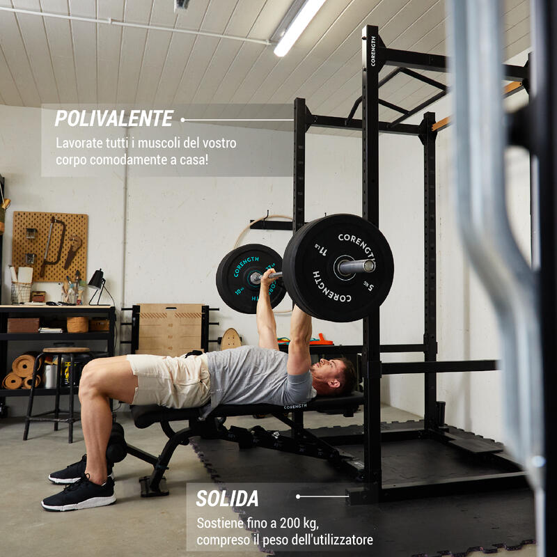 Rack bodybuilding 900 trazioni-squat-panca piana