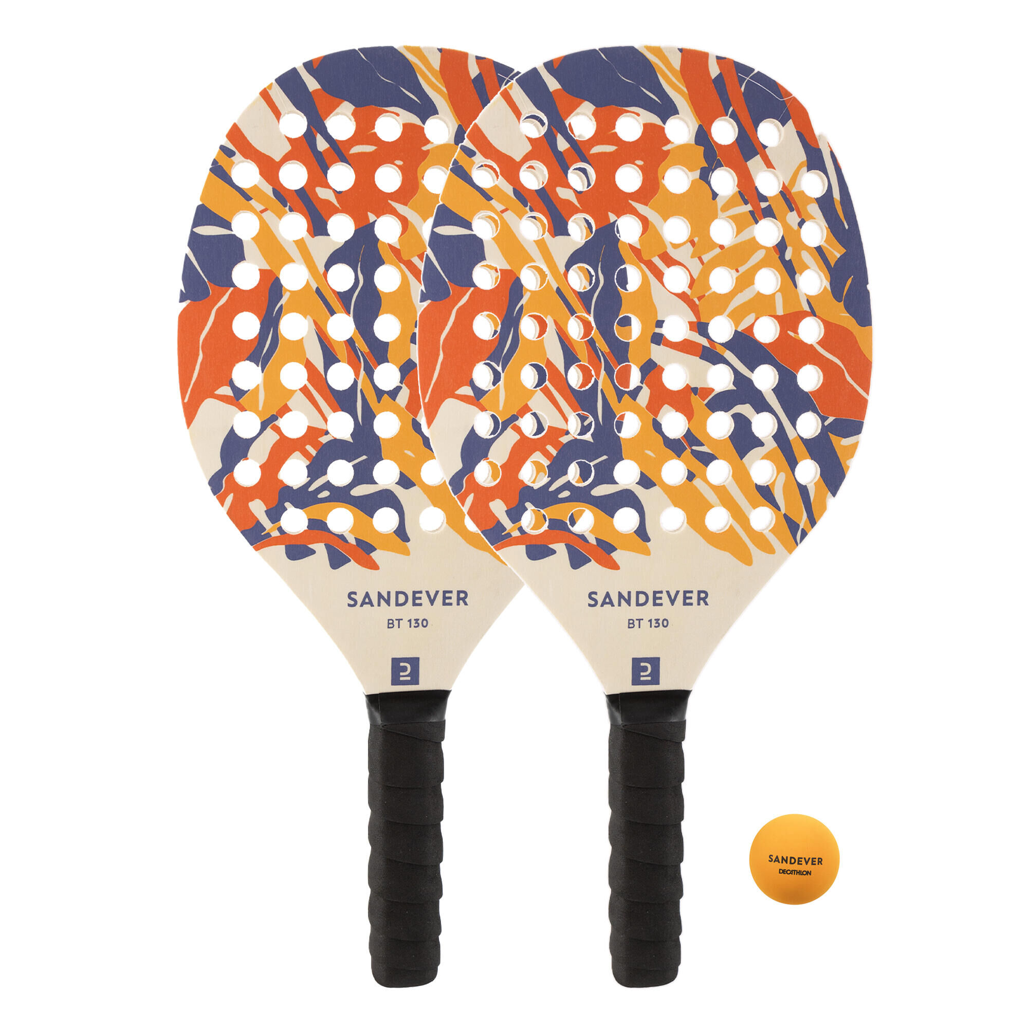 SANDEVER Beach Tennis Racket Set Experience - Orange