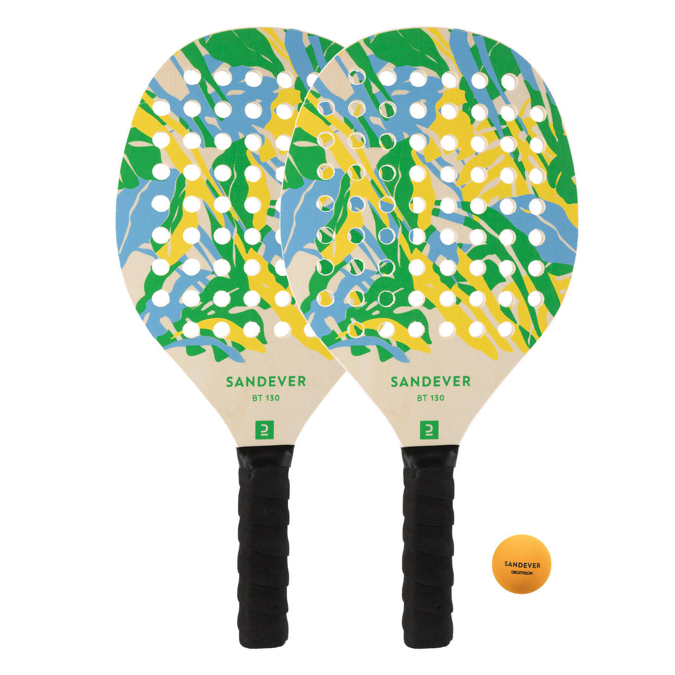 Set Raket Tenis Pantai Experience - Hijau